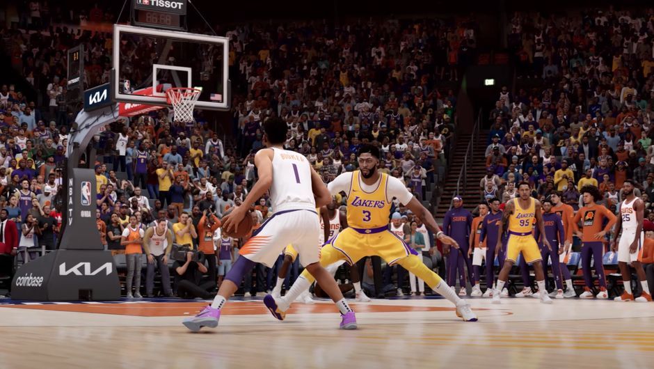 NBA 2K23 Devin Booker snatch-back dribble