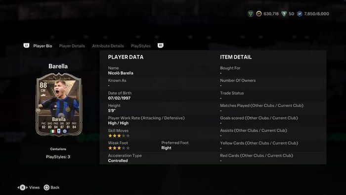 FC 24 Centurions Barella SBC