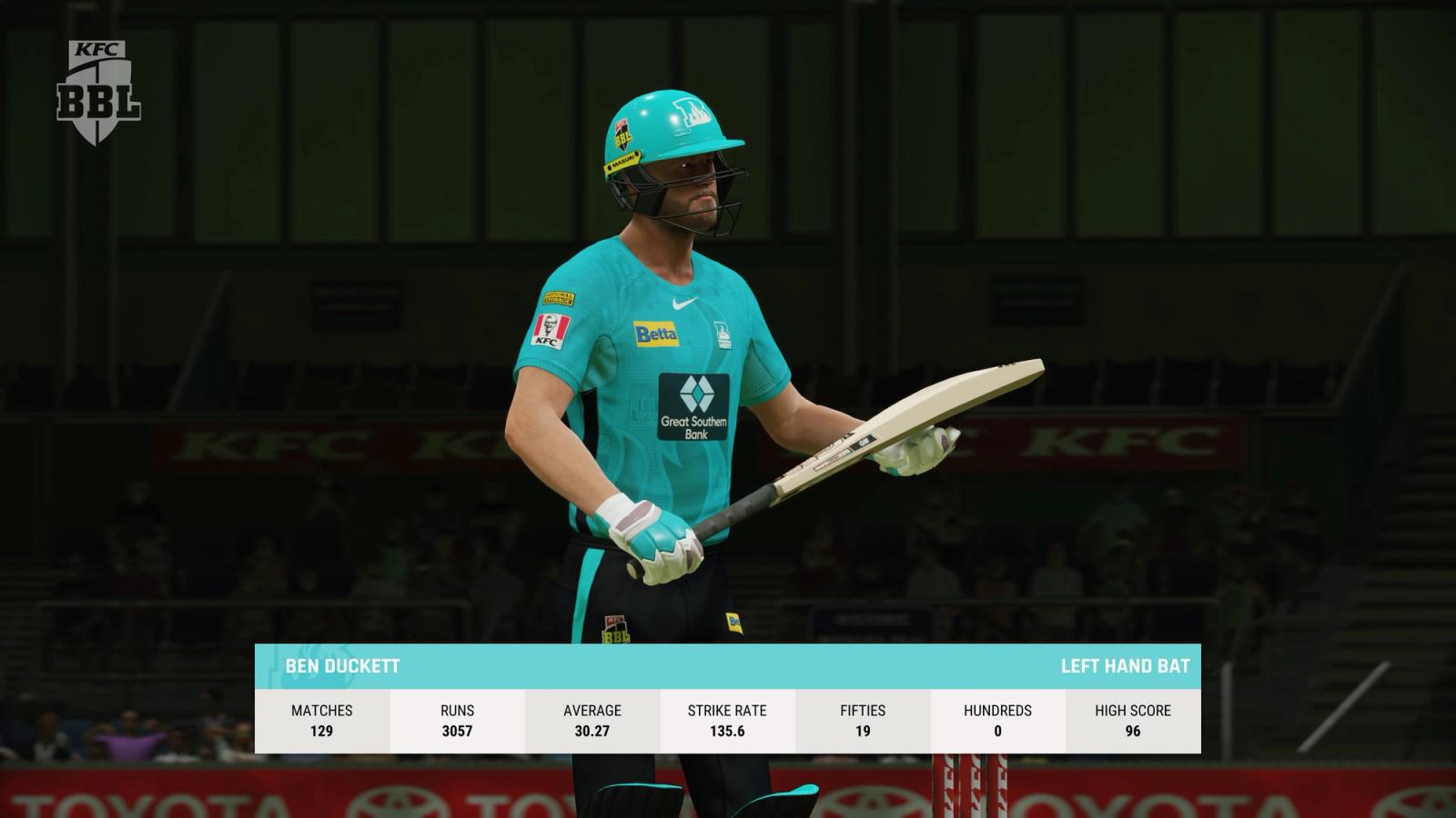 cricket 22 big bash brisbane heat duckett