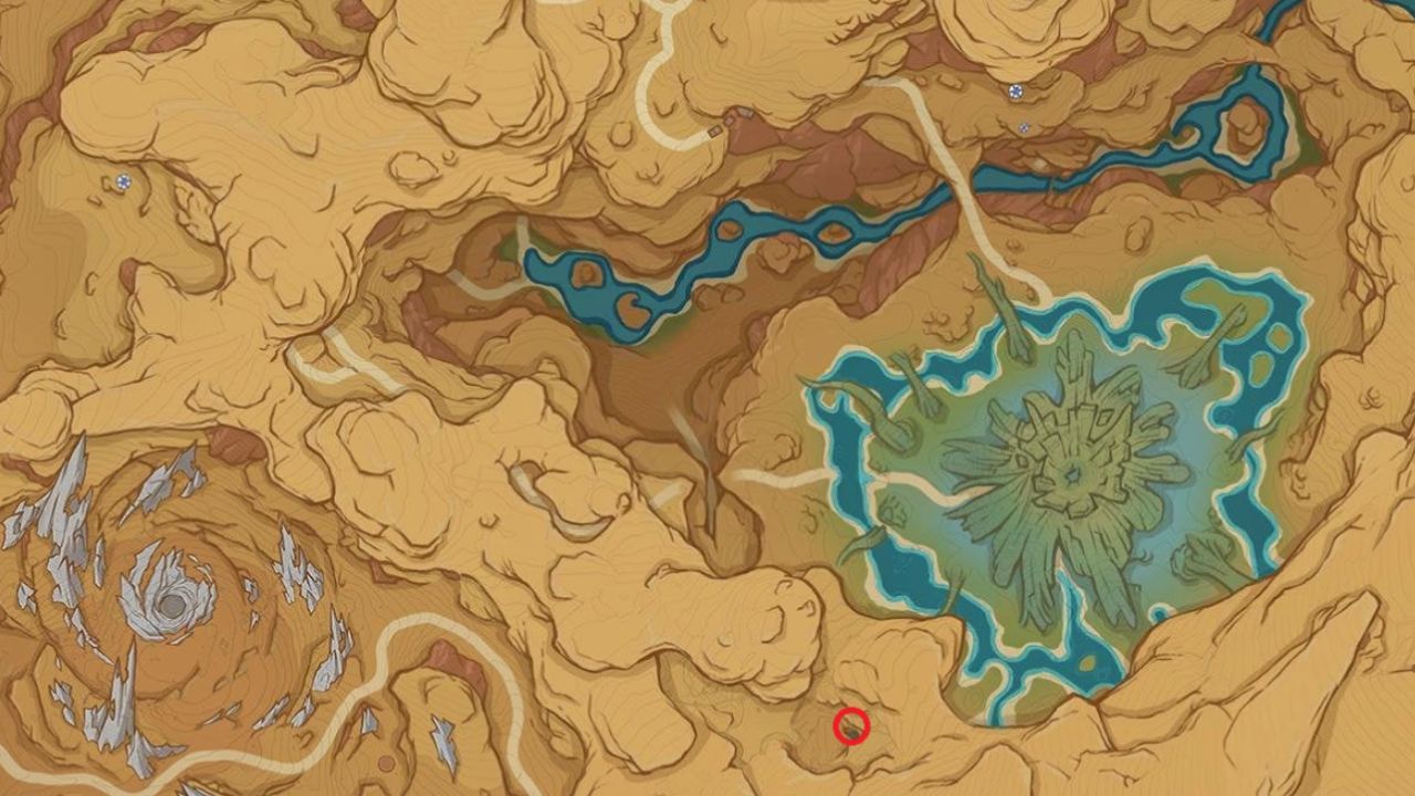 Amrita Pool location in Genshin Impact.