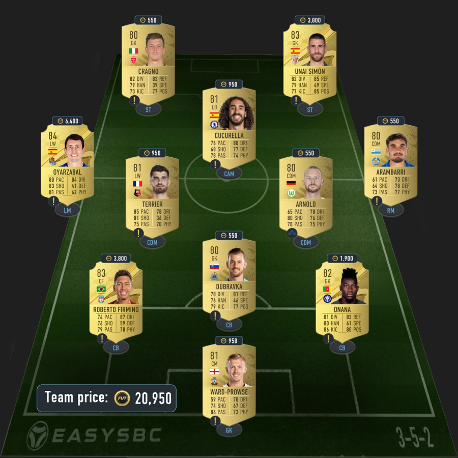 madueke fut ballers sbc solution