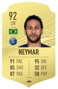 Neymar-fut-base-card