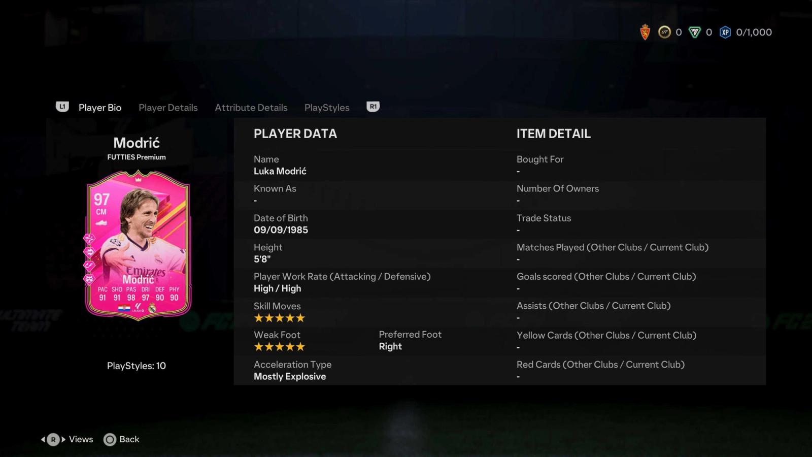 FUTTIES Modric SBC