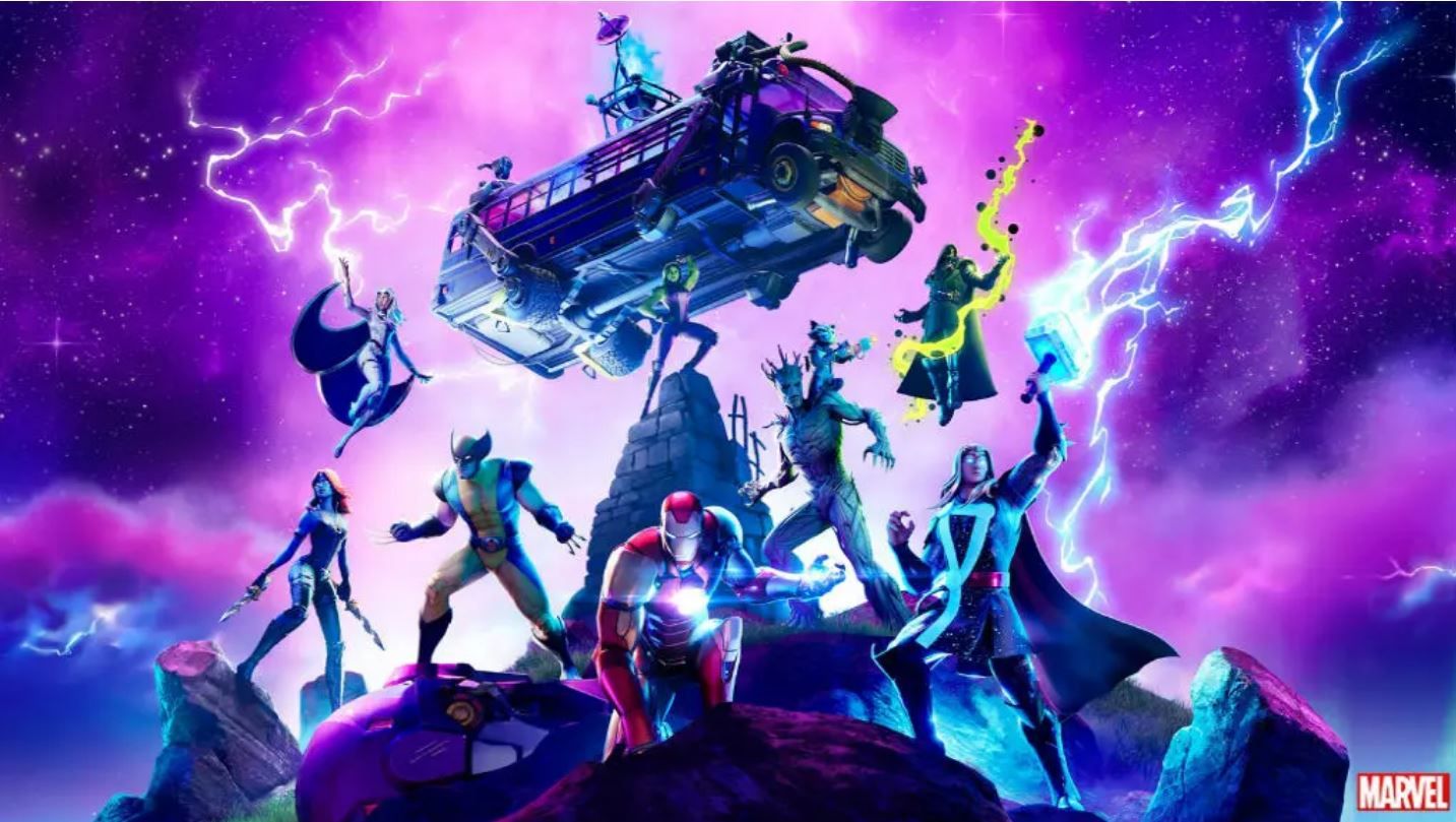 Fortnite Season 4 Marvel Key Art