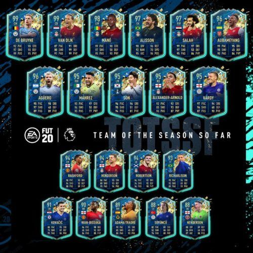 fifa 20 premier league totssf full squad