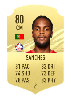 fifa 22 prediction Renato Sanches 80
