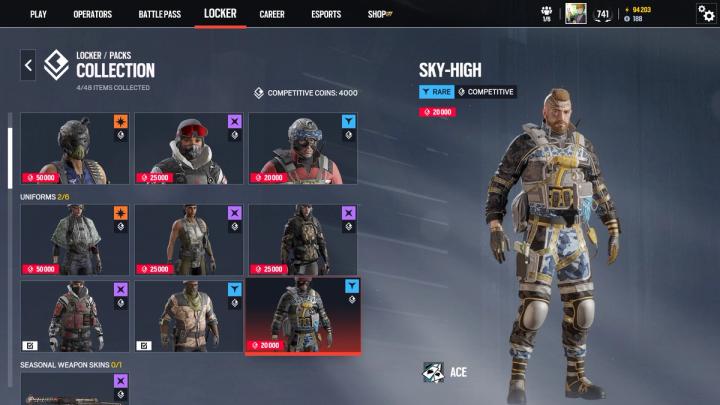 Siege Cup Ace Uniform