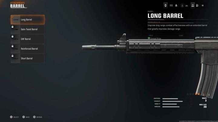 Long Barrel attachment for AMES 85 in Black Ops 6.