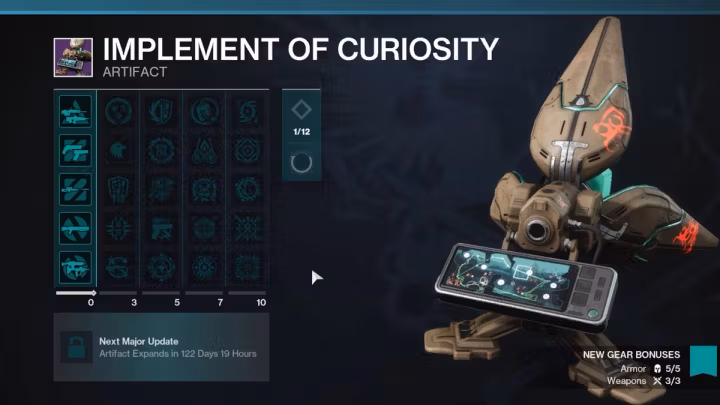 destiny 2 edge of fate artifact