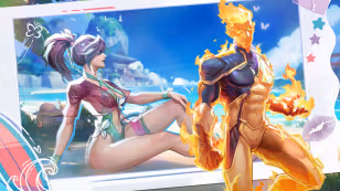 Human Torch and Psylocke