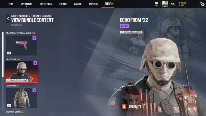Thermite headgear