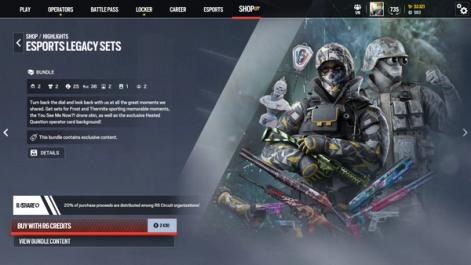 Siege X Esports Legacy Sets