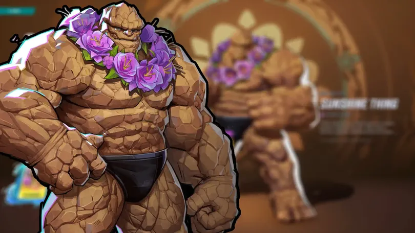 The Thing in his thong