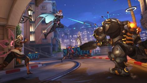 Overwatch 2 Freja, Reinhardt, Lifeweaver, and Cass in Circuit Royale