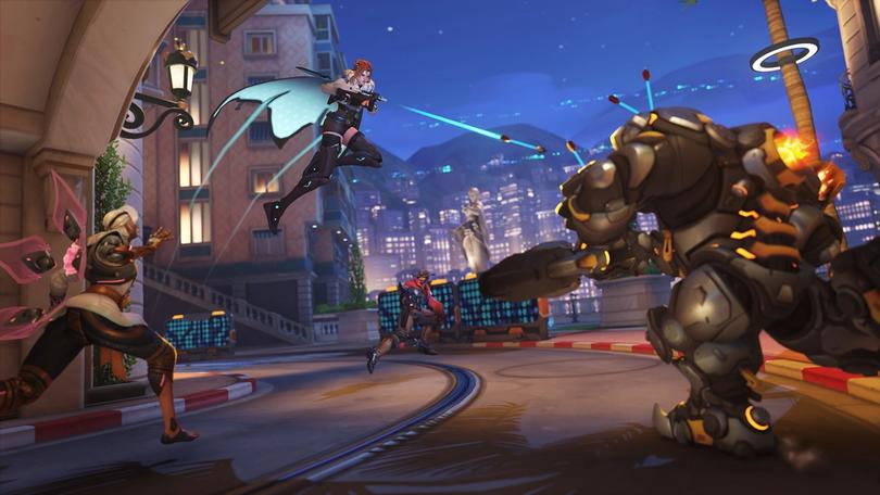 Overwatch 2 Freja, Reinhardt, Lifeweaver, and Cass in Circuit Royale