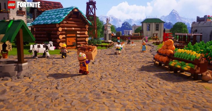 a screenshot of a video game called lego fortnite .