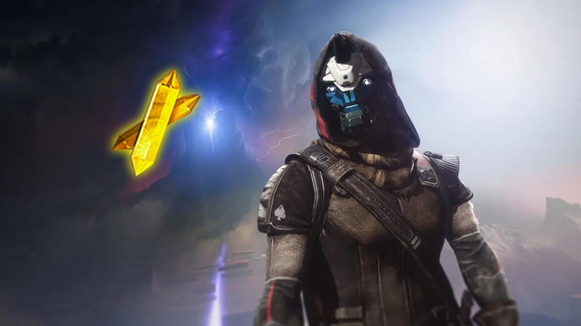 Cayde-6 staring at an Enhancement Prism in Destiny 2