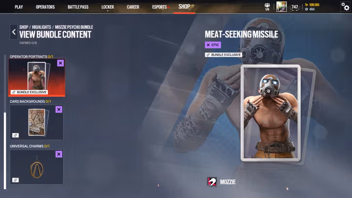 Mozzie Pyscho operator portrait