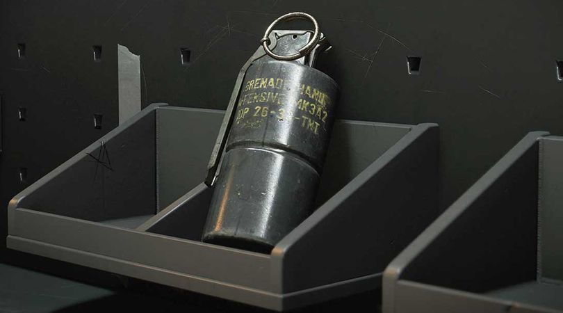 Black Ops 6 smoke grenade placed on a shelf