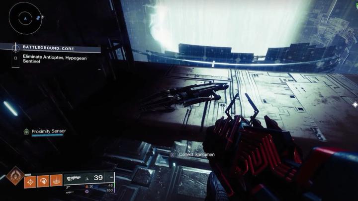 a screenshot of the specimen id nes 006 location in Destiny 2 