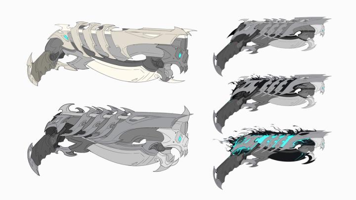 Overwatch 2 reaper mythic weapon concept art
