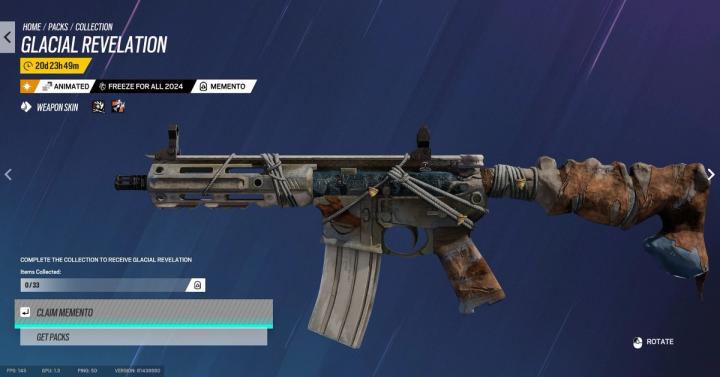 Freeze For All memento weapon skin