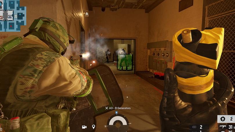 Operator holding an explosive in Rainbow Six Siege X Dual Front