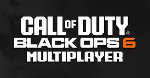 Call of Duty: Black Ops 6 logo in white with the "6" in orange above multiplayer branding in white and in front of a smokey black and gray background.