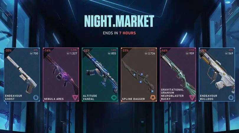 Valorant Night Market objects