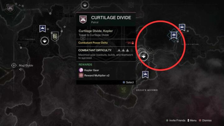 Destiny 2 map