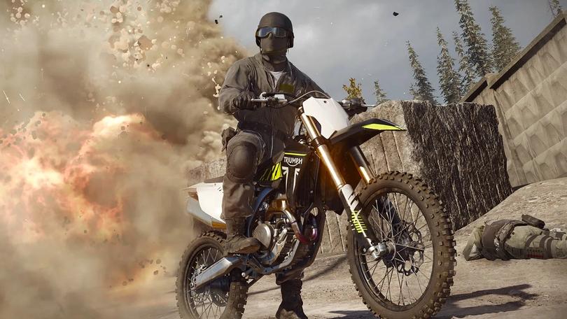 Warzone Season 3 operator on a bike