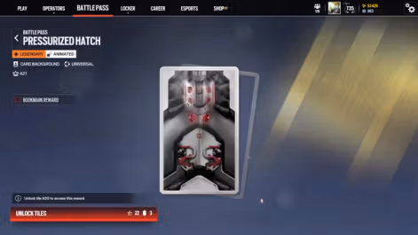 Siege X animated operator card background