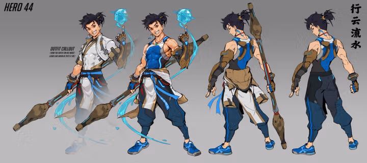 Overwatch 2 hero 44 aqua concept art