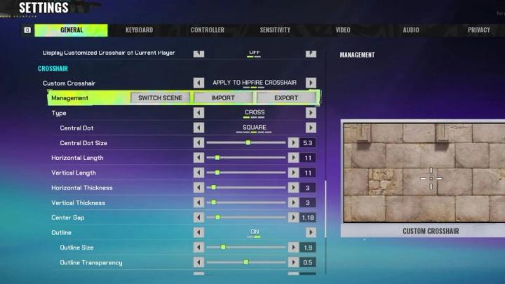 Import crosshair in Fragpunk