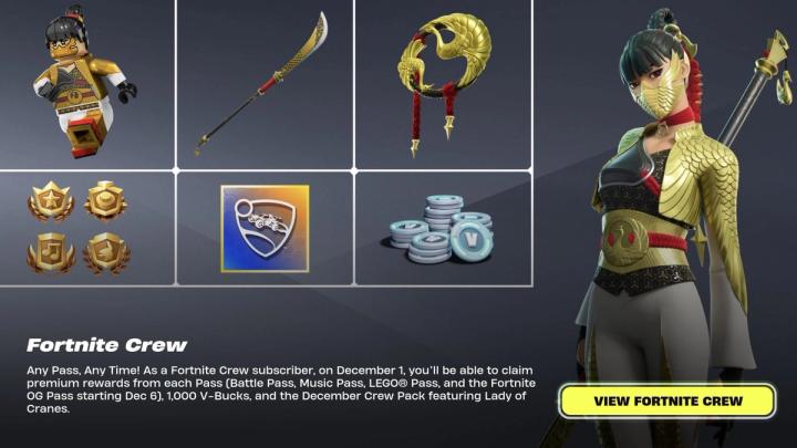 December Crew pack Fortnite skin