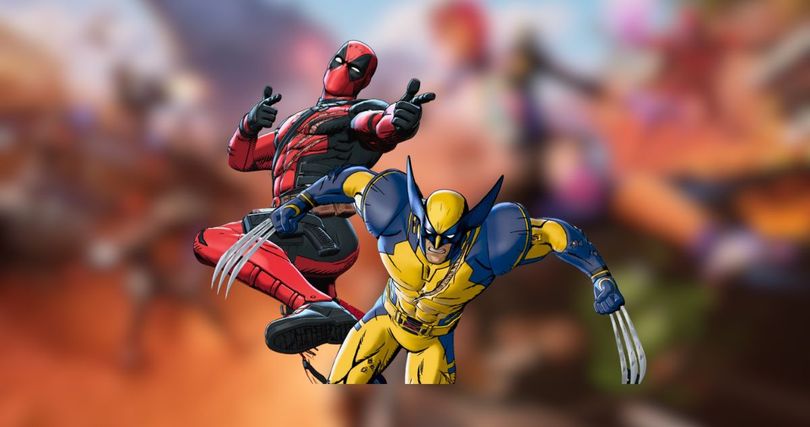 deadpool and wolverine are standing next to each other in a video game .