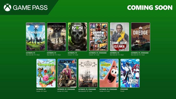 Xbox Game Pass april and may 2025 upcoming additions