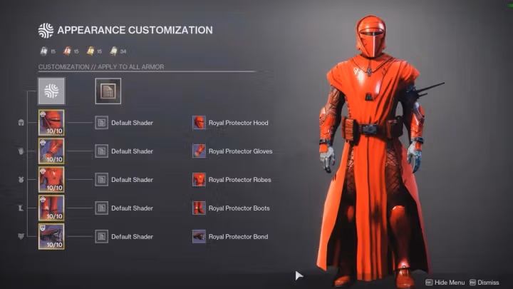 Warlocks Star Wars armor in Destiny 2
