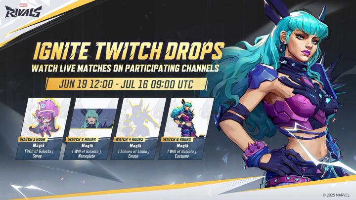 Marvel Rivals Ignite 2025 twitch drops