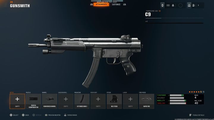 Black Ops 6 c9 build gunsmith menu