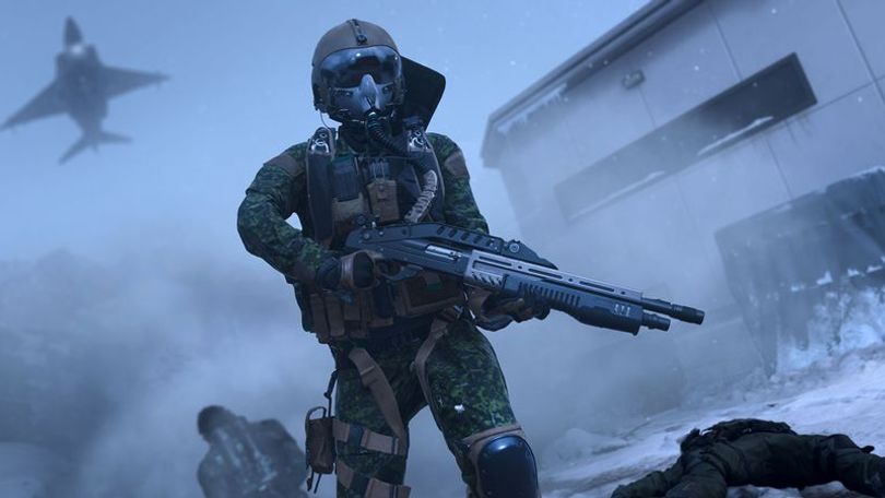 Call of Duty player holding a Reclaimer 18 shotgun