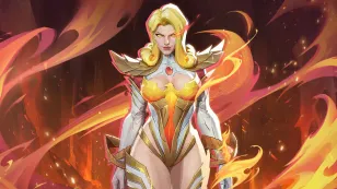 Emma Frost with the Phoenix Force