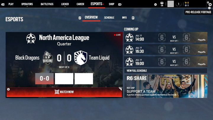 Esports Tab Siege