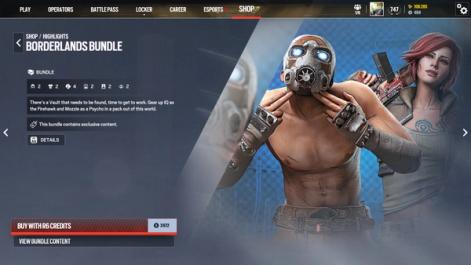 Siege X Borderlands collaboration