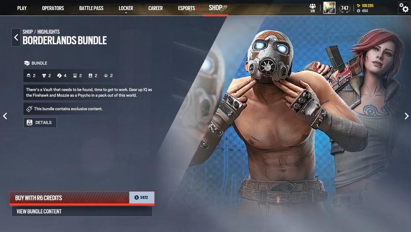 Siege X Borderlands collaboration