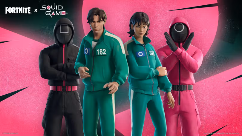 The new Squid Game skins for Fortnite