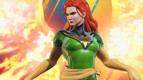 Jean Grey with fire wings