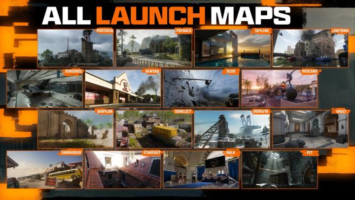 Black Ops 6 launch maps graphic from cod next