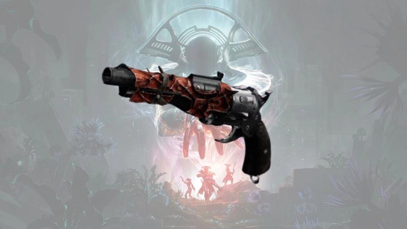 The Exuviae hand cannon with the Pale Heart location in Destiny 2