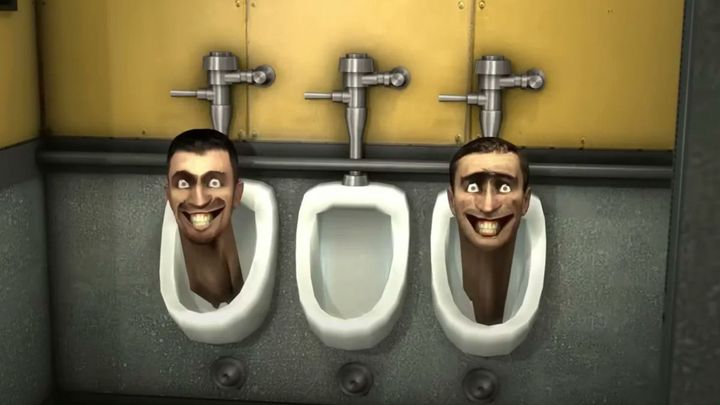 three skibidi toilets 